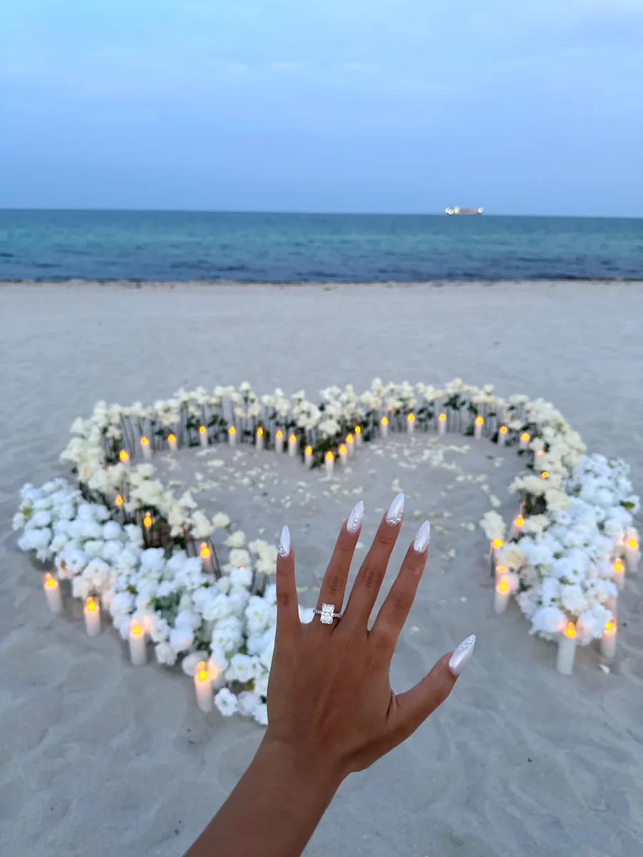 The 100 Rose Heart decoration by YES Miami