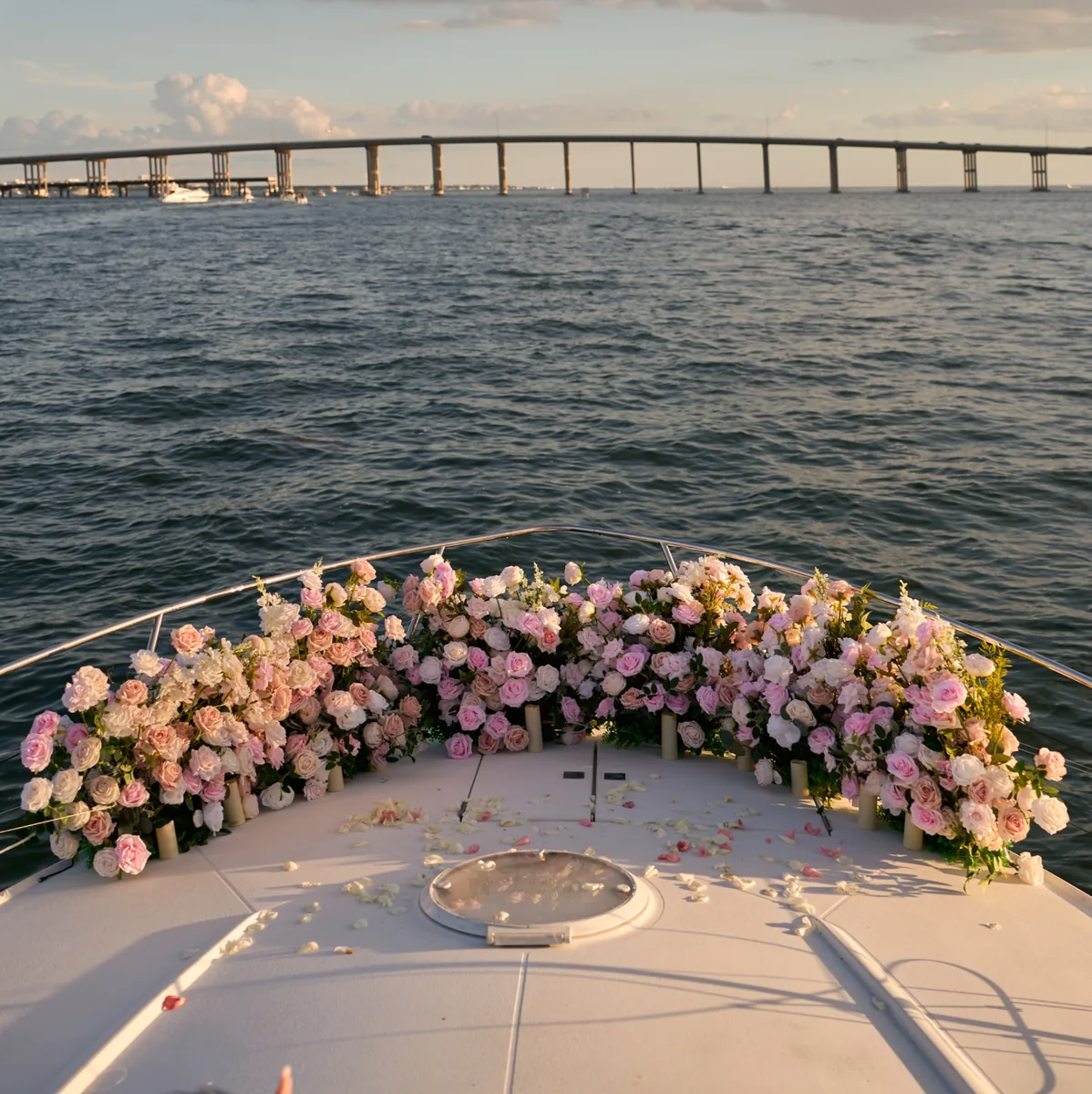 Private Yacht Proposal decoration by YES Miami