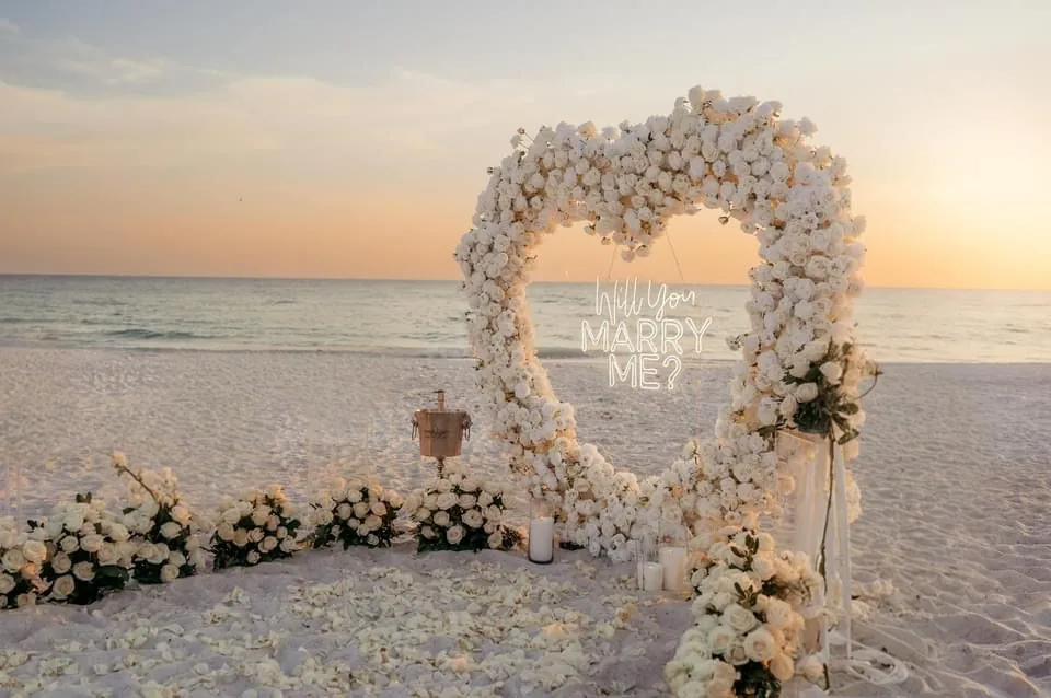 The Luxe Romance Experience decoration by YES Miami